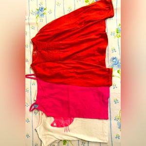 Amount-3 shirts (2short sleeve-1long sleeve).